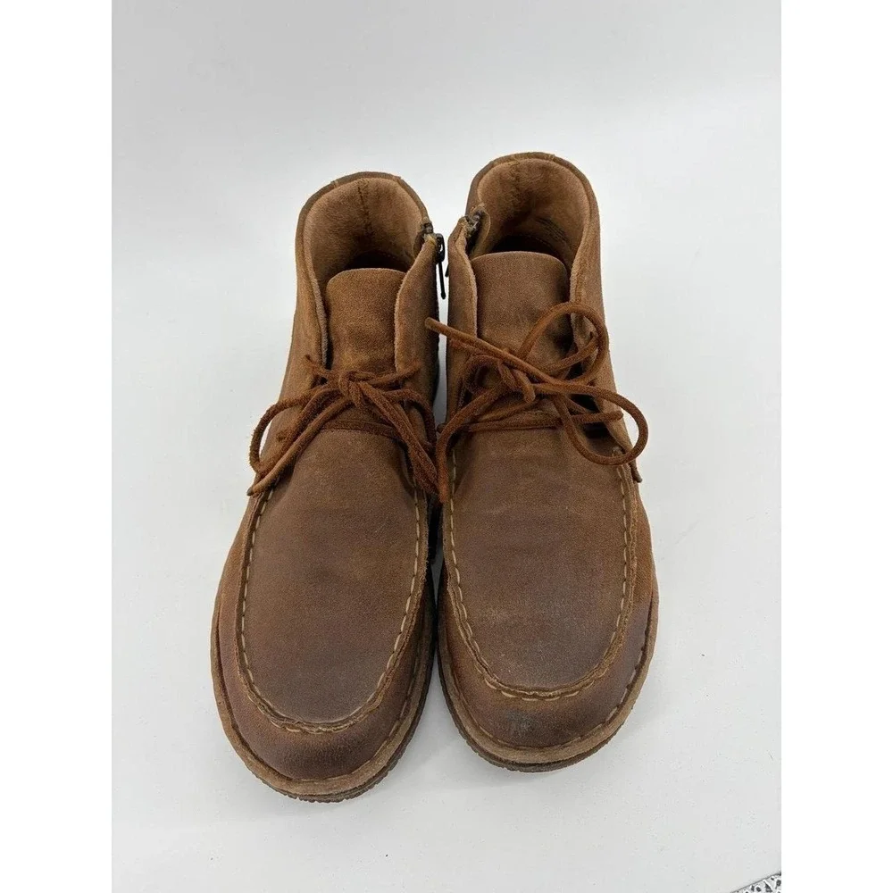 Born Analia Distressed Suede Ankle Boot, Mac-Toe, Chukka-Style Boot, Men 8.5